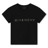MINI ME SS RHINESTONE LOGO TEE