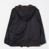 NYLON HOODED JACKET WITH FF TAPE ON SLEEVES