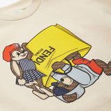 LS SWEATSHIRT WITH ANIMALS GRAPHIC