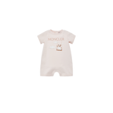 Teddy Bear Motif Cotton Romper