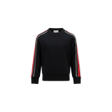 Tricolor-Trimmed Cotton Fleece Sweatshirt