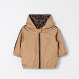 BABY REVERSIBLE K-WAY JACKET WITH FF TAPE