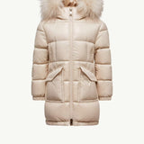Moncler Aruna Shearling-Trimmed Hooded Down Jacket