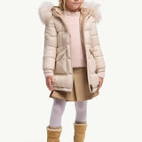 Moncler Aruna Shearling-Trimmed Hooded Down Jacket