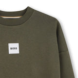 Boss Kids Boss Kids Logo Patch Crewneck Sweatshirt