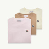 Logo Patch Cotton T-Shirt (Pack of Three)