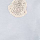 Moncler  Bicolor Logo Print Long-Sleeved Cotton T-shirt