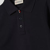 Moncler Cotton Piquet Long Sleeve Polo Shirt