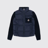 Moncler Padded Wool & Cashmere Blend Zip-Up Cardigan