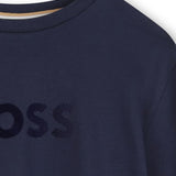 BOSS Boy's Long-Sleeved Cotton T-Shirt