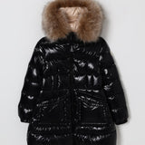 Moncler Enfant Aruna Shearling-Trimmed Hooded Down Jacket