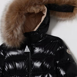 Moncler Enfant Aruna Shearling-Trimmed Hooded Down Jacket